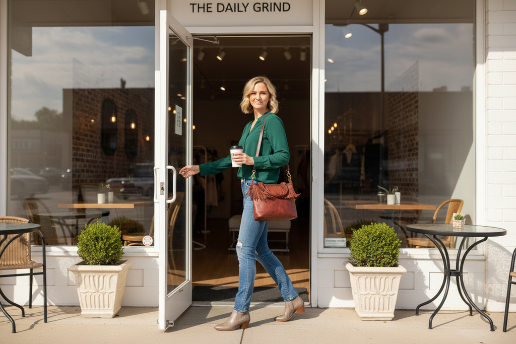 AppalachianJoe's Logan Fringed Purse - Artisan Crazy Horse Leather