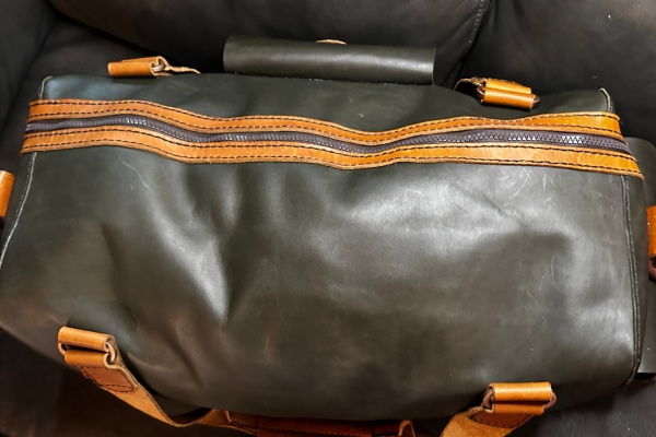 AppalachianJoes Week-Ender Duffel - Large Unisex Tri-Colored Leather Travel Bag
