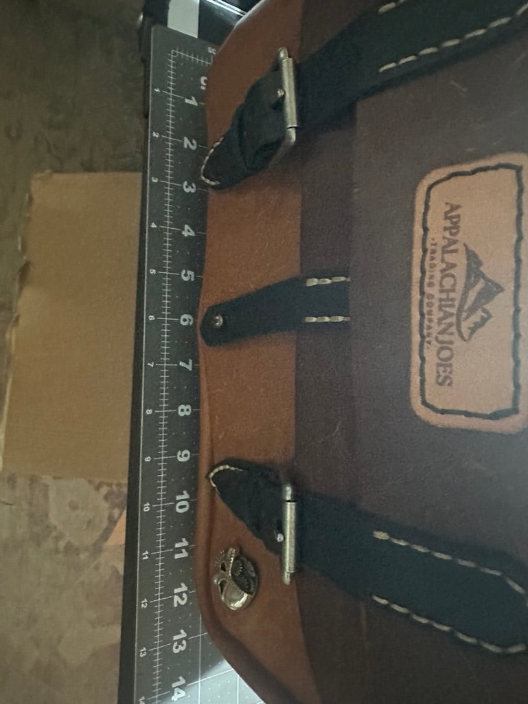 Gearhead Leather Media Case - Multi-Colored Utility Leather Messenger Bag
