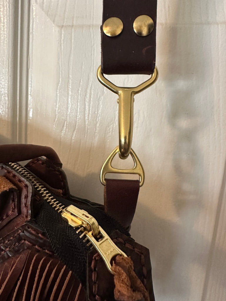 AppalachianJoe's Logan Fringed Purse - Artisan Crazy Horse Leather