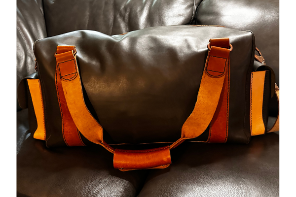 AppalachianJoes Week-Ender Duffel - Large Unisex Tri-Colored Leather Travel Bag