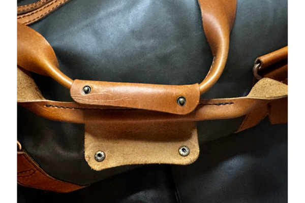 AppalachianJoes Week-Ender Duffel - Large Unisex Tri-Colored Leather Travel Bag