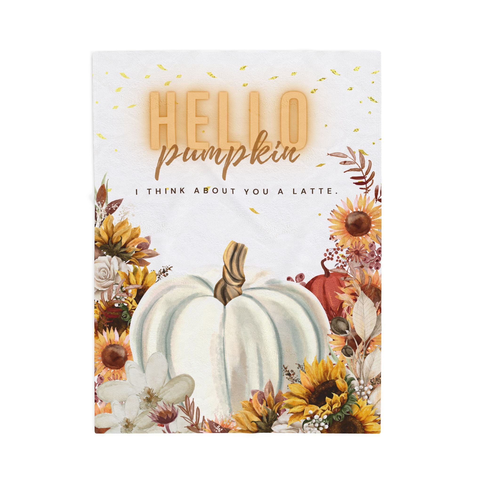 Cozy Fall Velveteen Plush Blanket, Perfect Gift for Autumn, Home Decor, Pumpkin Lovers, Seasonal Decor, Warm and Snuggly Throw