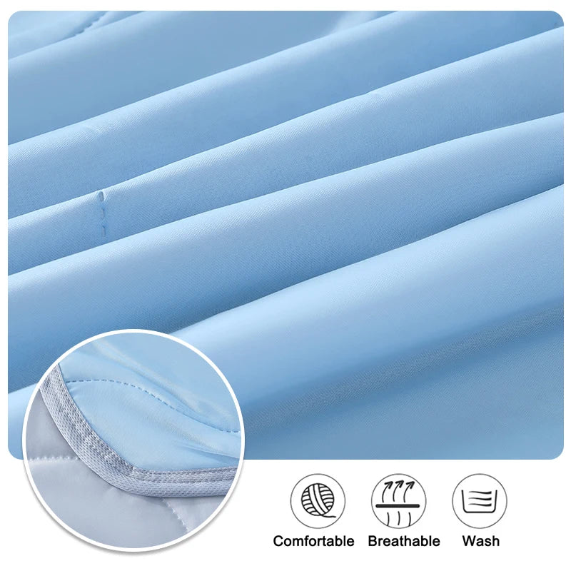 Appalachian Cool-Air Quilt with Double Side Cold & Cooling Fabric Technology- Summer Ice Silk Breathable Blanket