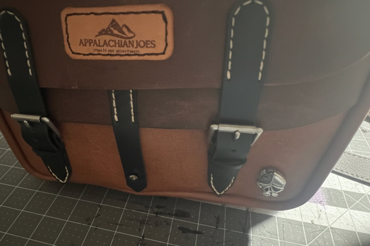 Gearhead Leather Media Case - Multi-Colored Utility Leather Messenger Bag