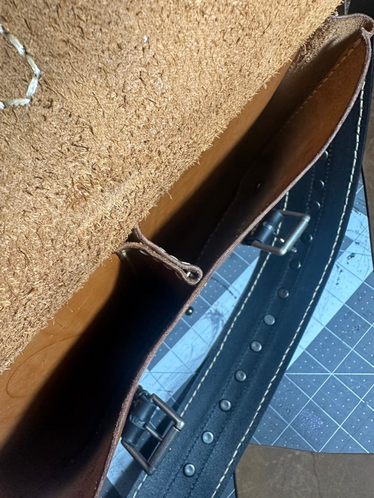 Gearhead Leather Media Case - Multi-Colored Utility Leather Messenger Bag