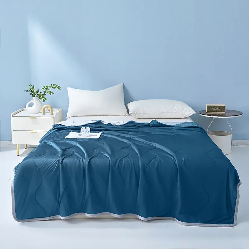 Appalachian Cool-Air Quilt with Double Side Cold & Cooling Fabric Technology- Summer Ice Silk Breathable Blanket