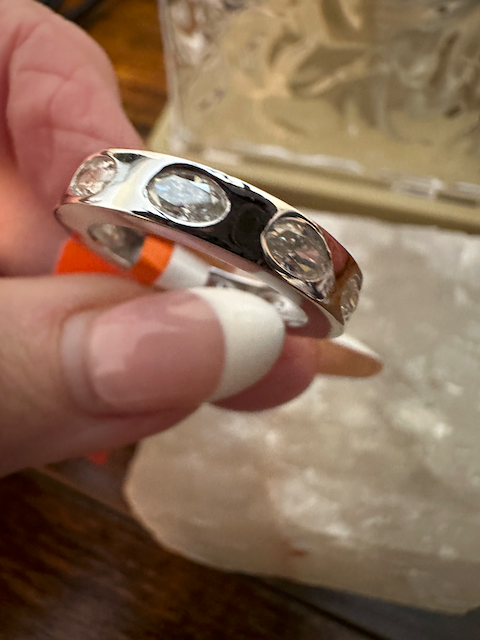 3.5CT Moissanite Inlayed in 925 Sterling Silver