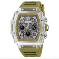 Invictiva Watch Activa X Unisexy Skeleton Dial - 44.3mm, Olive Green (ACW2305-009)
