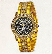 Invicta Wildflower Women's watch with gold case on a product page