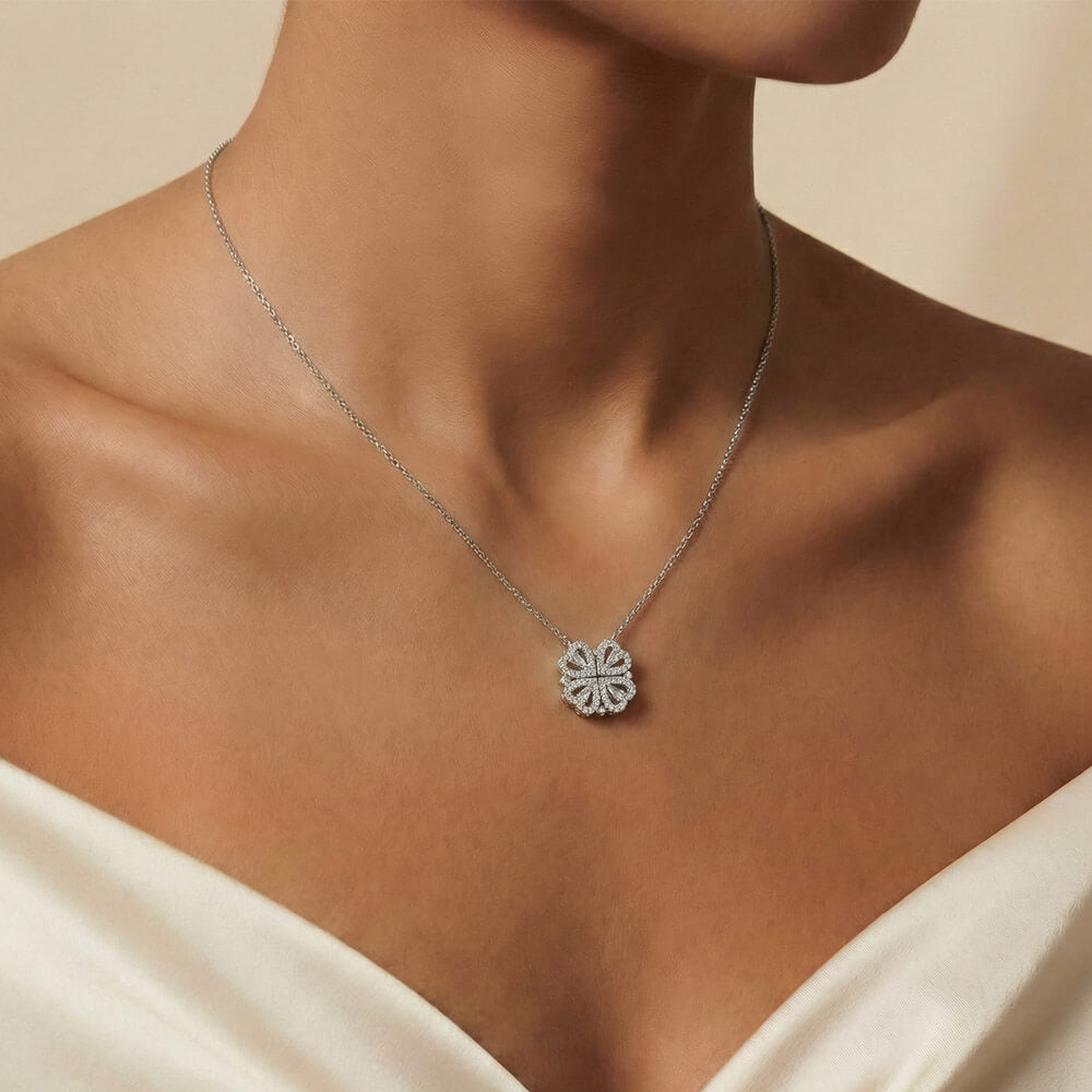 Magnetic Four Hearts Necklace