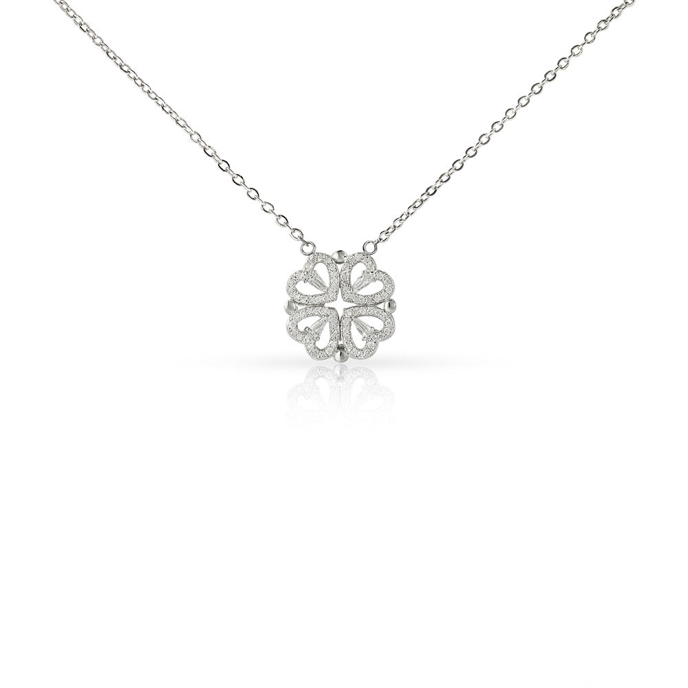 Magnetic Four Hearts Necklace
