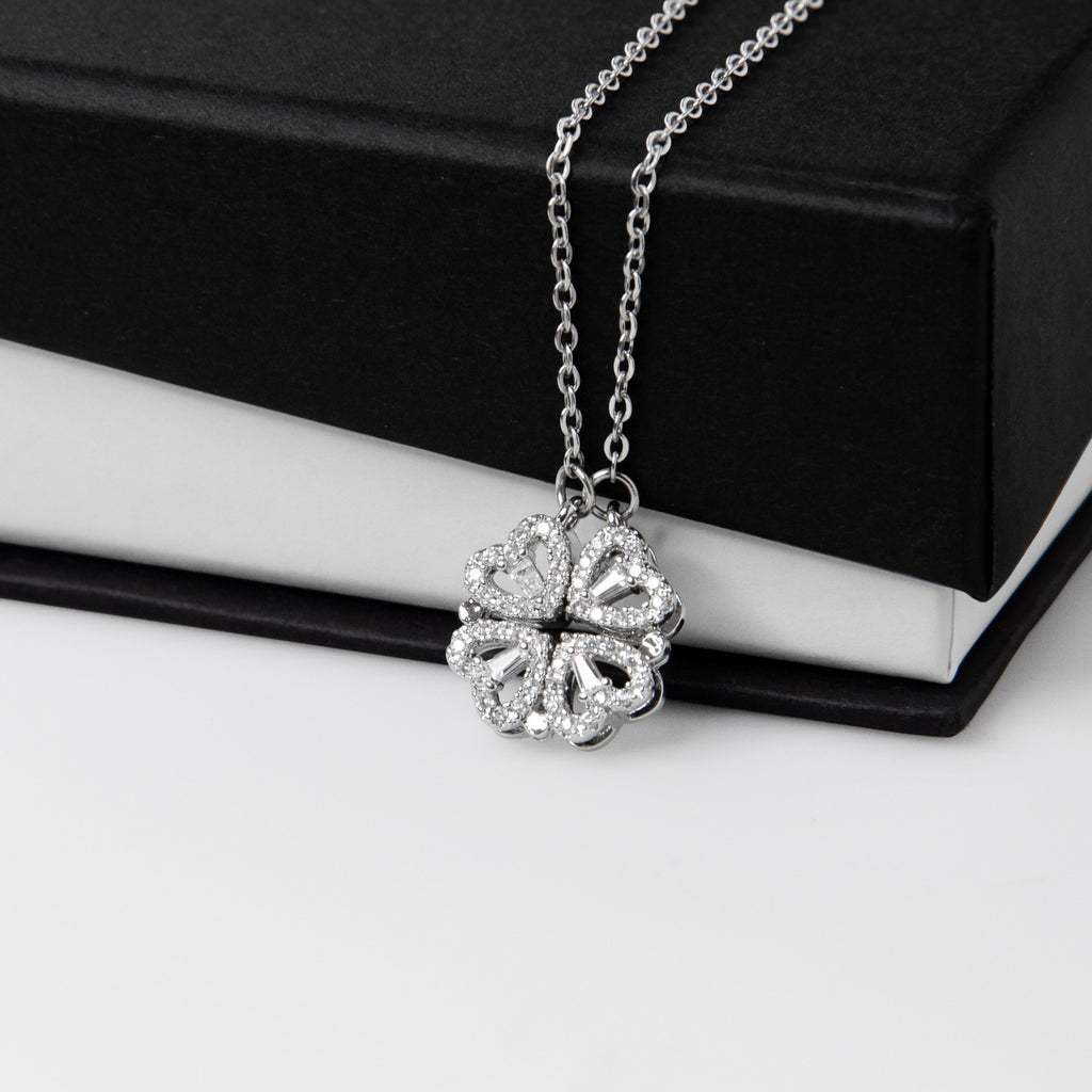 Magnetic Four Hearts Necklace