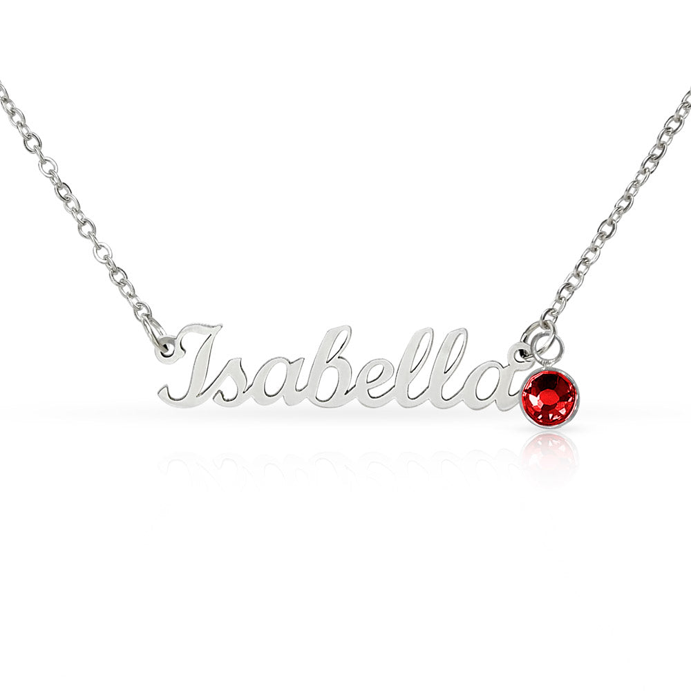 Personalize this Name Necklace with Birthstone - BEAUTIFUL!
