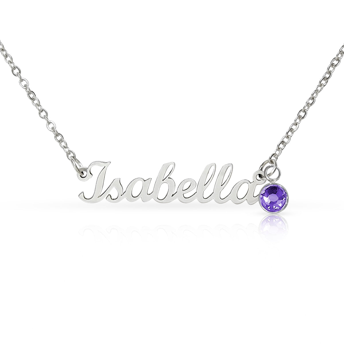 Personalize this Name Necklace with Birthstone - BEAUTIFUL!