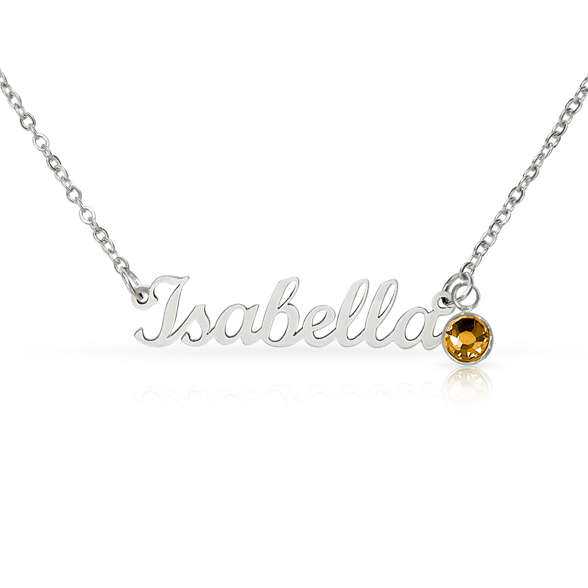 Personalize this Name Necklace with Birthstone - BEAUTIFUL!