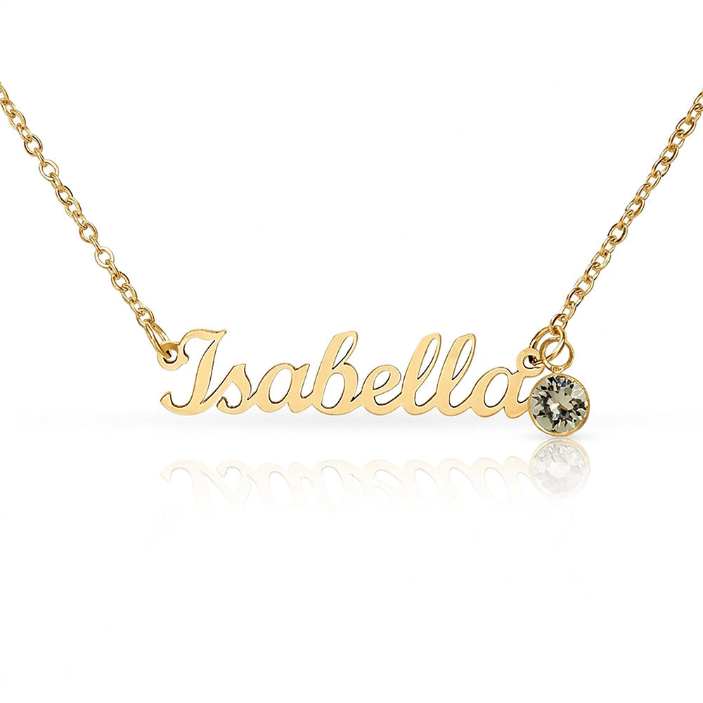 Personalize this Name Necklace with Birthstone - BEAUTIFUL!