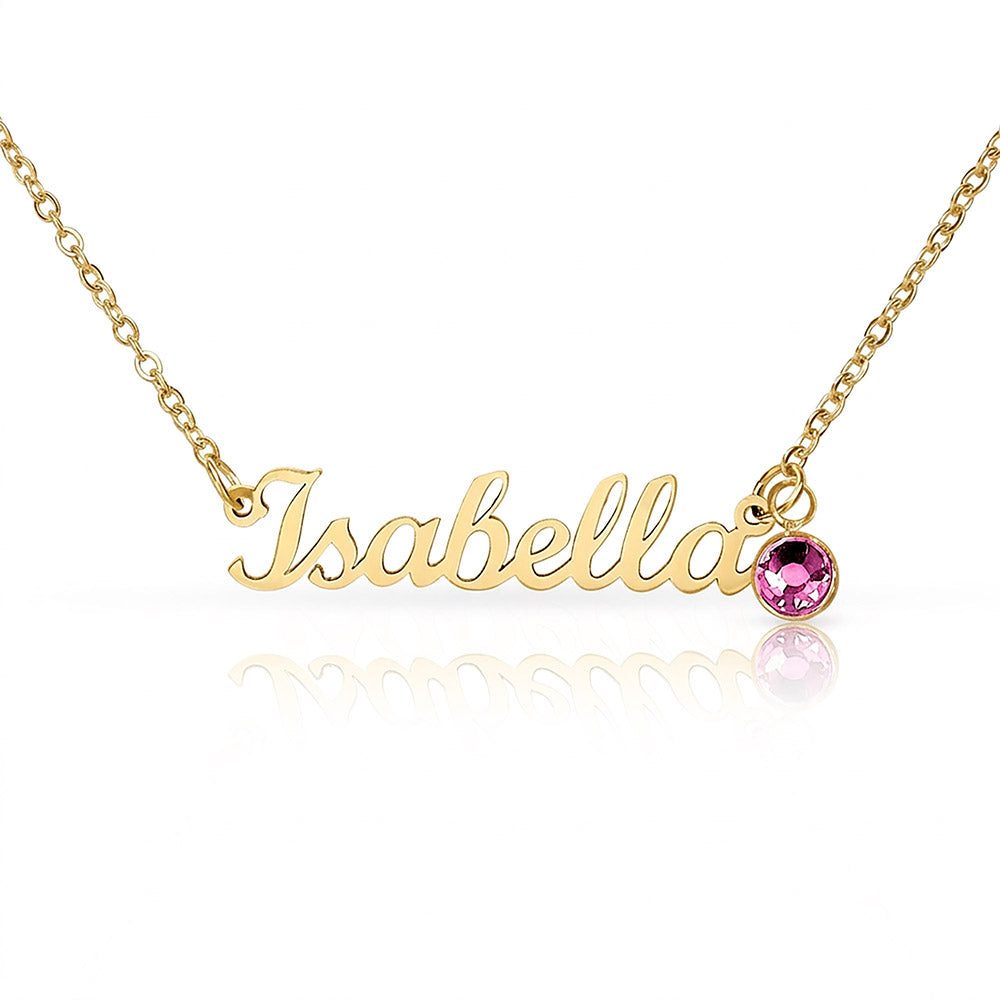 Personalize this Name Necklace with Birthstone - BEAUTIFUL!