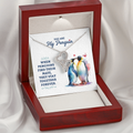 You Are My Penguin Necklace – Heart-to-Heart Pendant Gift for Wife, Girlfriend or Soulmate