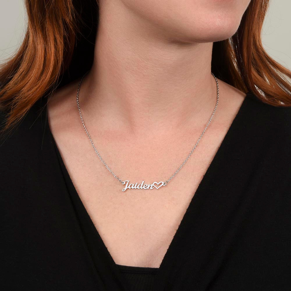 Heart Name Necklace - Customize Yourself