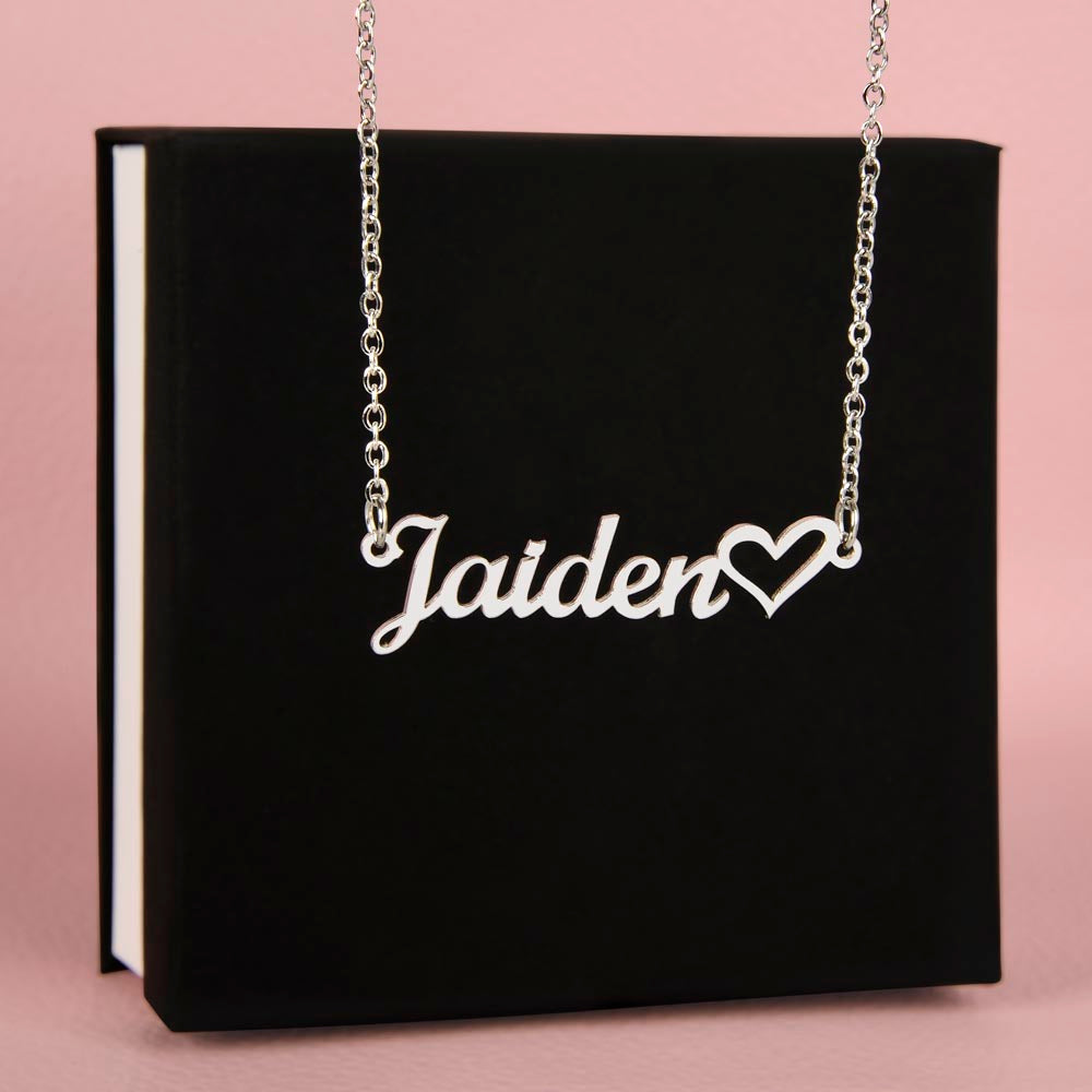 Heart Name Necklace - Customize Yourself
