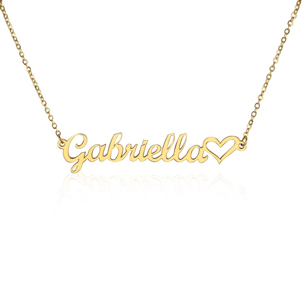 Heart Name Necklace - Customize Yourself
