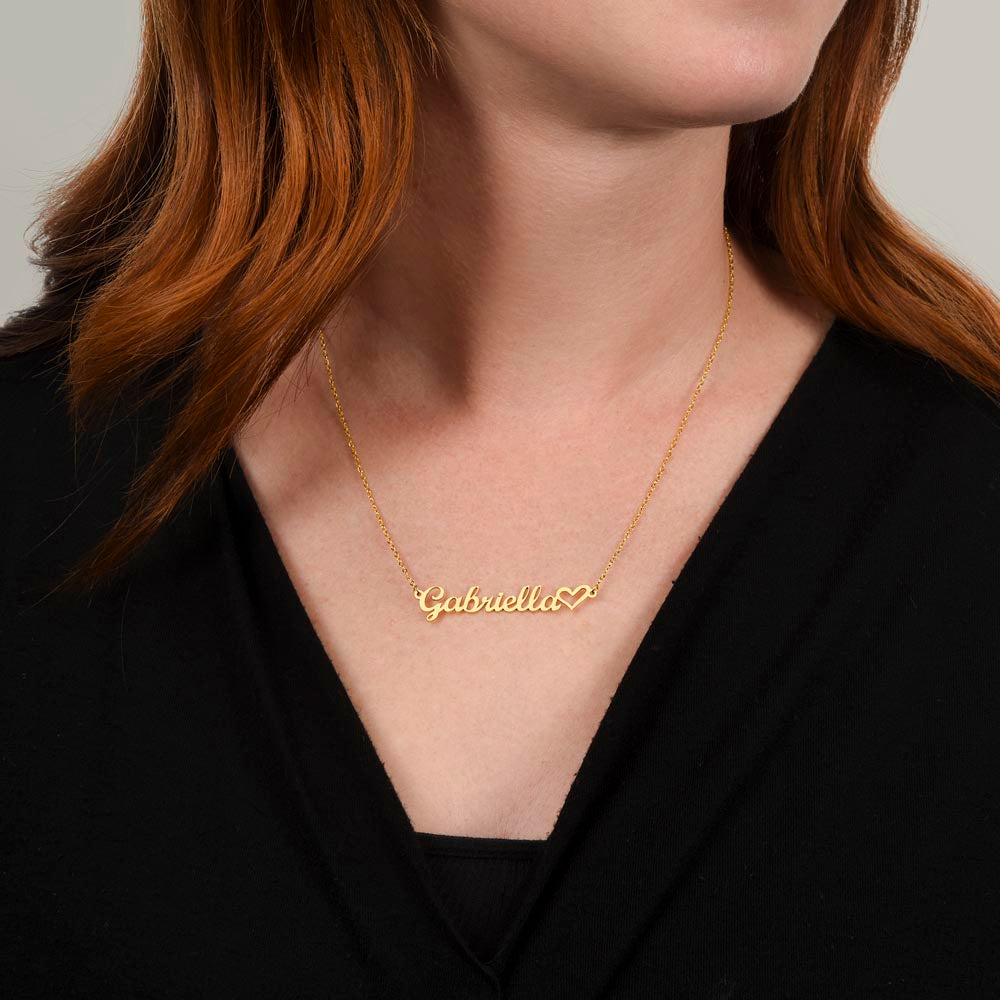 Heart Name Necklace - Customize Yourself