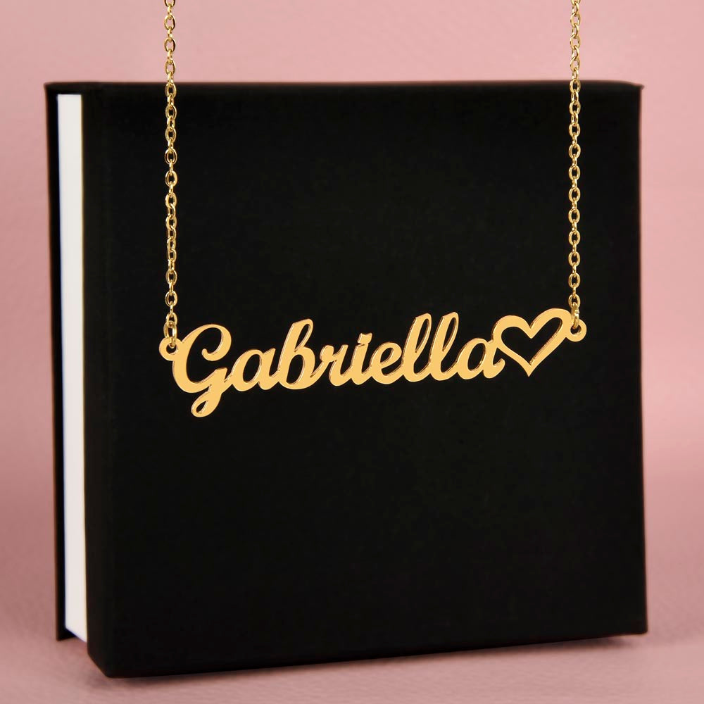 Heart Name Necklace - Customize Yourself