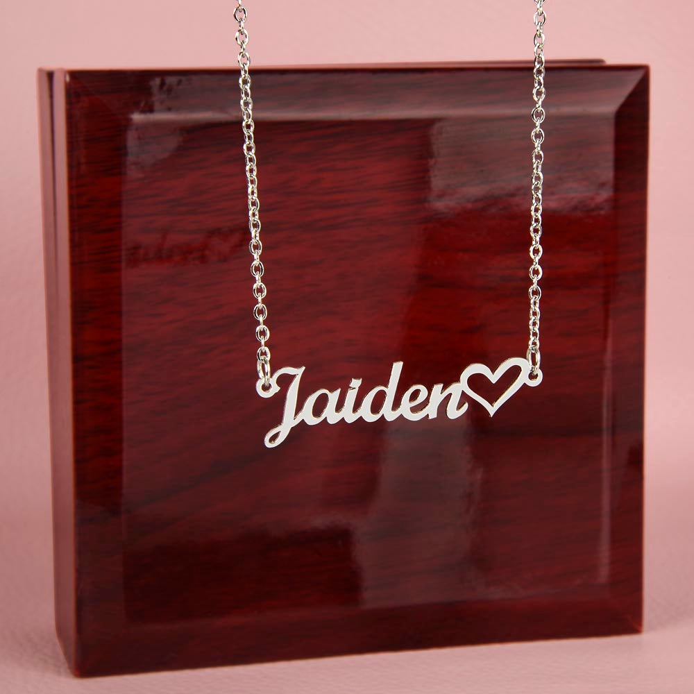 Heart Name Necklace - Customize Yourself