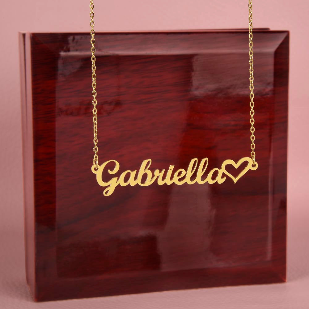 Heart Name Necklace - Customize Yourself