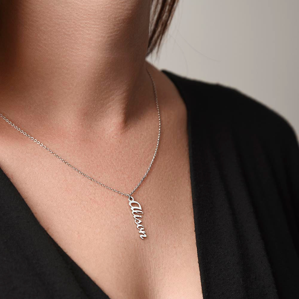 Vertical Name Necklace - Unisexy