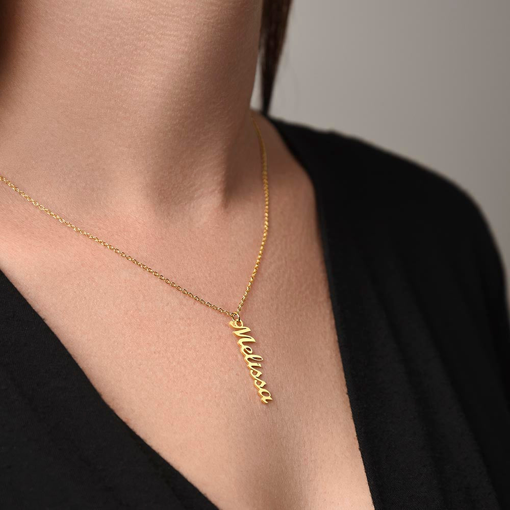 Vertical Name Necklace - Unisexy