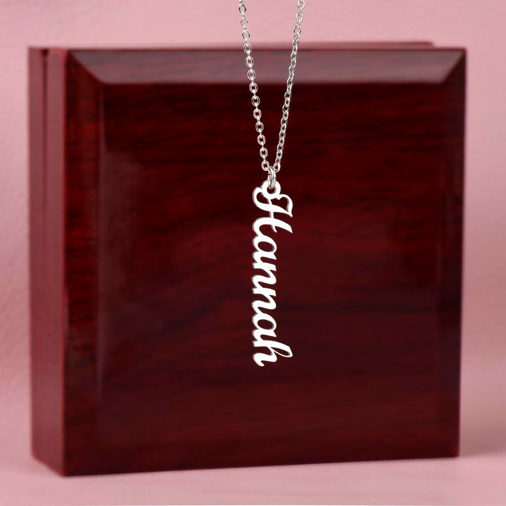 Vertical Name Necklace - Unisexy