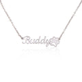 Paw Print Name Necklace - Customize Yourself