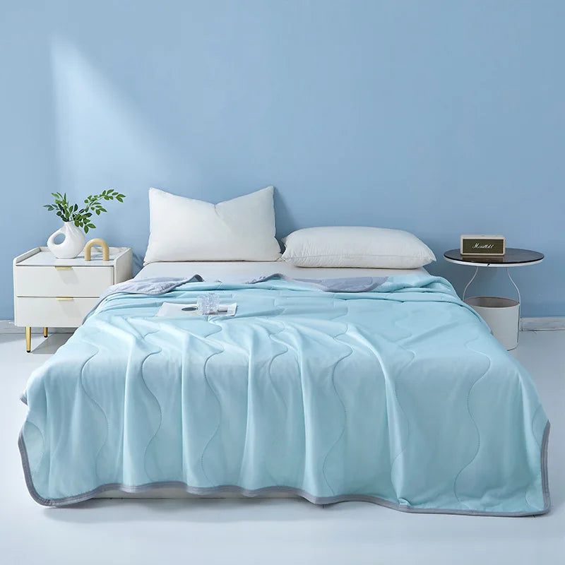 Appalachian Cool-Air Quilt with Double Side Cold & Cooling Fabric Technology- Summer Ice Silk Breathable Blanket