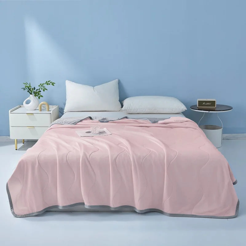 Appalachian Cool-Air Quilt with Double Side Cold & Cooling Fabric Technology- Summer Ice Silk Breathable Blanket